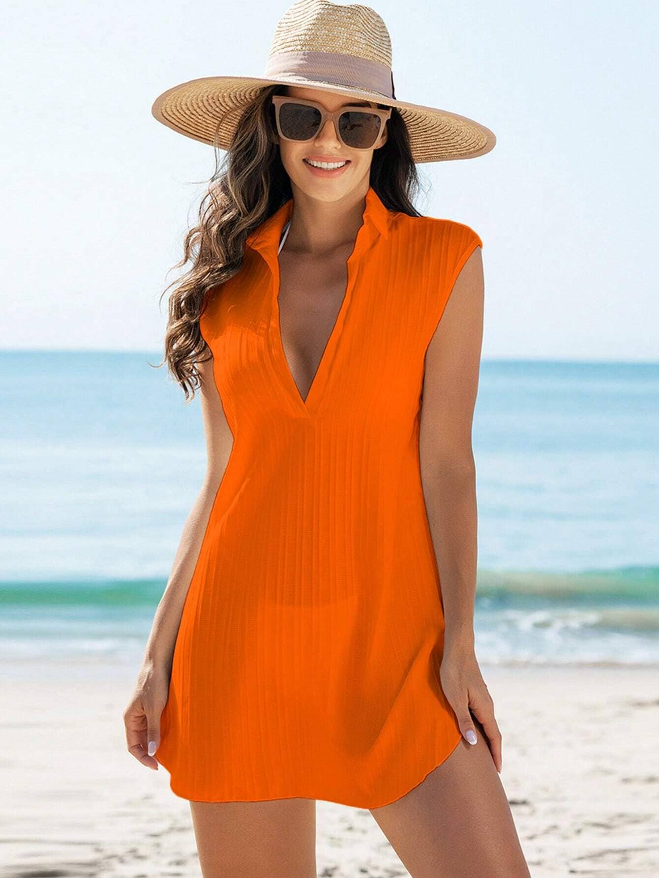 Saída de Praia Elegance Decote V