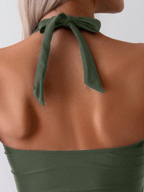 Conjunto Tankini Elegance com Amarração Frontal